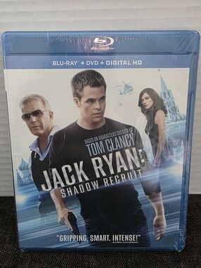 NIP Jack Ryan: Shadow Recruit Blu-ray + DVD + Digital HD - Blue Case